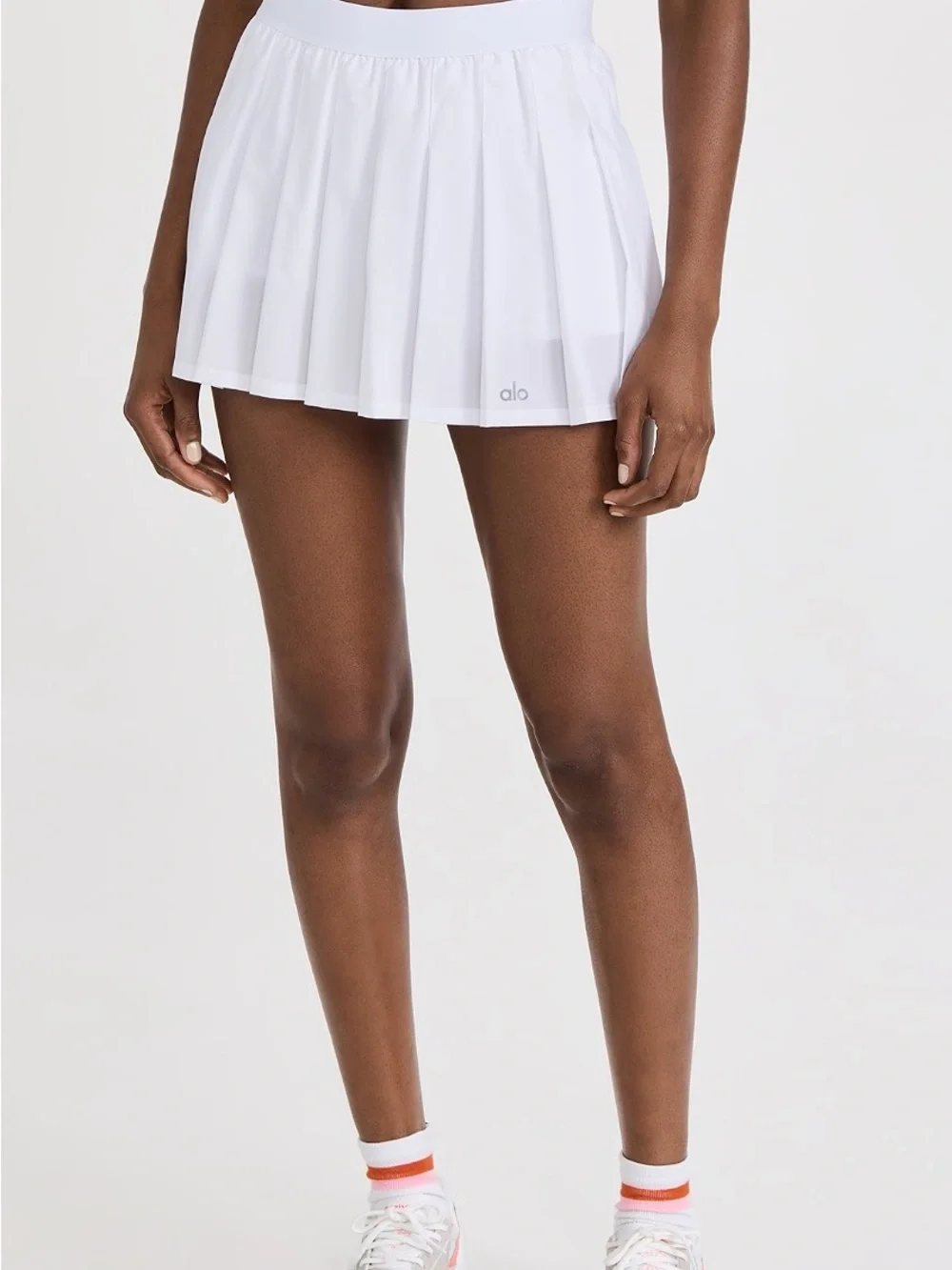 NWT ALO Yoga Varsity Tennis Skirt White XS